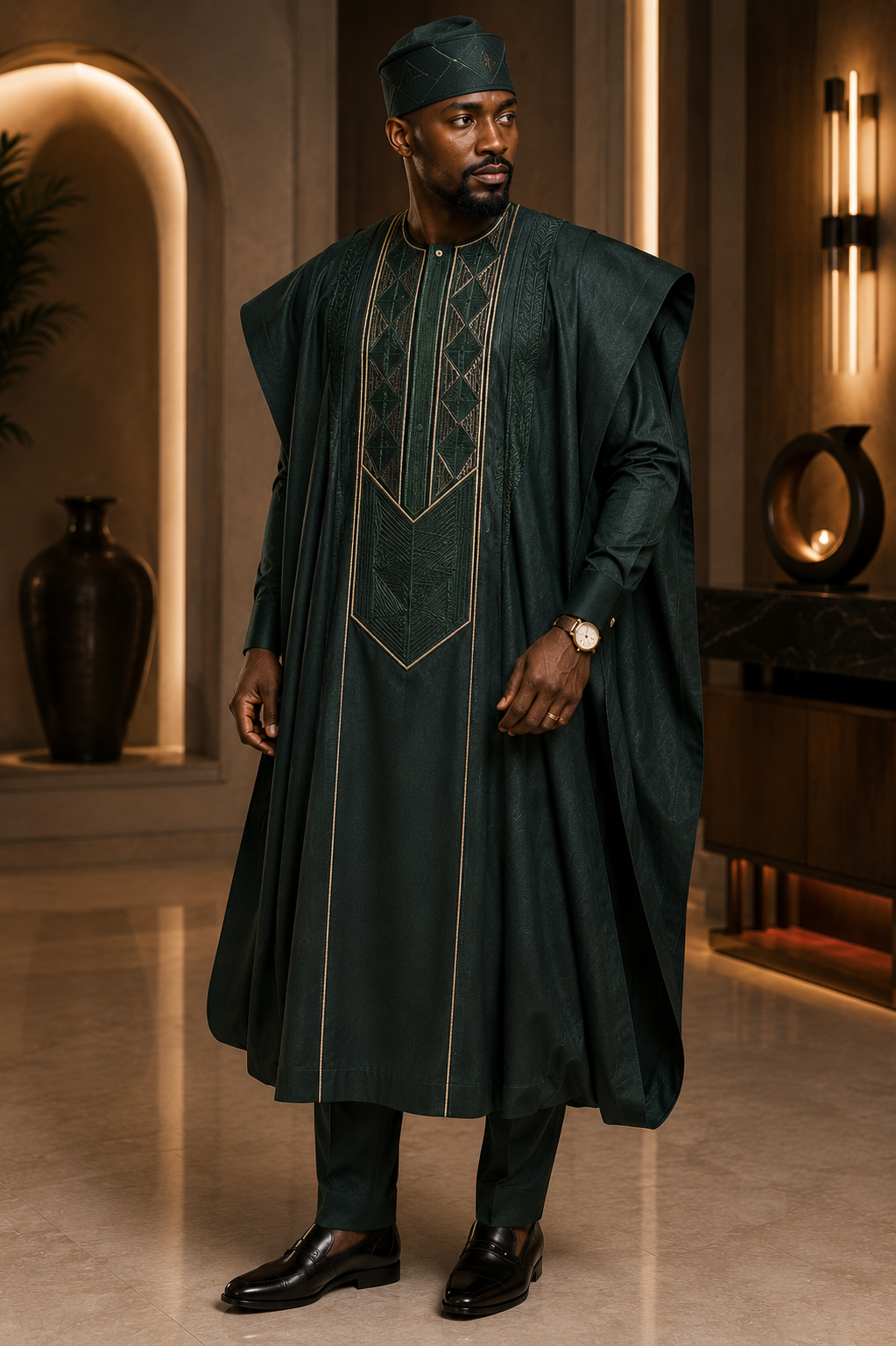 The Emerald Sovereign Agbada
